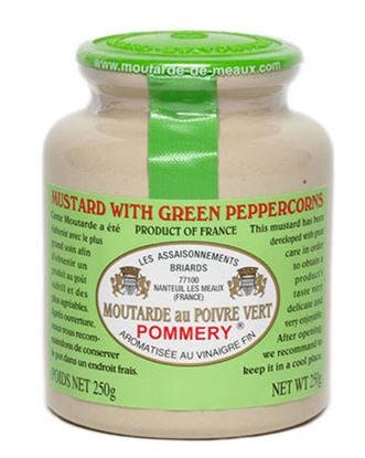 Picture of Mustard, Green Pepper Pommery 250g (12)