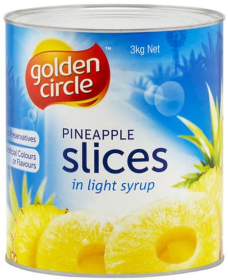 Picture of Pineapple Slices in Syrup 3Kg (3) - G/C