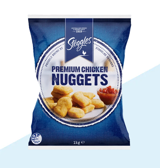 Picture of Nuggets, Premium Breast 1Kg (6) - Steggles