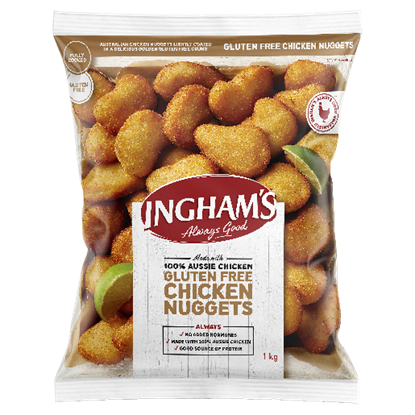 Picture of Nugget, GF Chicken 1Kg (5) - Ingham