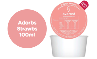 Picture of Ice Cream, Dixie Straw 24x100g - Everest