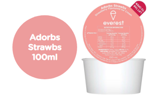 Picture of Ice Cream, Dixie Straw 24x100g - Everest