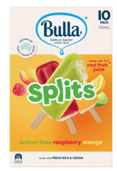 Picture of Ice Cream, Split Mixed 10pkt (5) - Bulla
