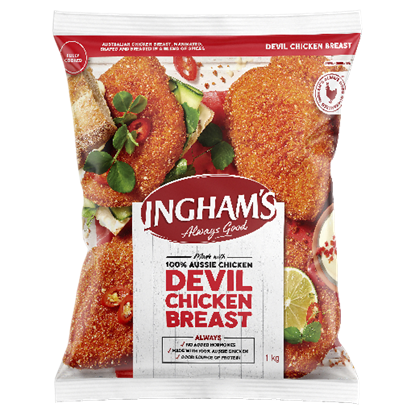 Picture of Breast Fillet, Devil 10x100g (5)- Ingham