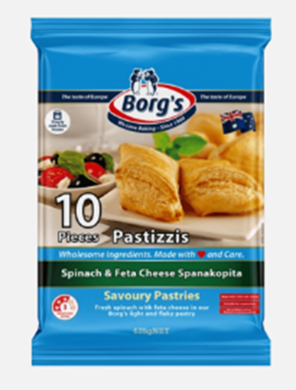 Picture of Pastizzi, Spinach Feta 625g (10) - Borg