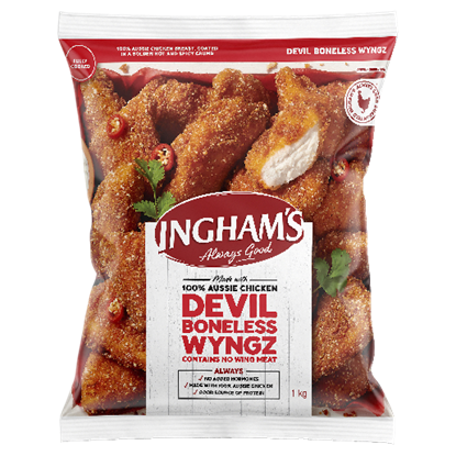 Picture of Devil Wingz, Boneless 1Kg (5) - Ingham