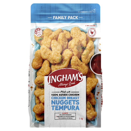 Picture of Nugget, Tempura Breast 1Kg (5) - Ingham
