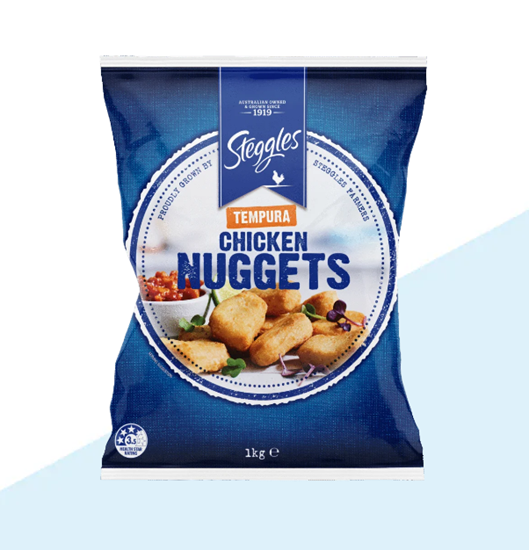 Picture of Nugget, Tempura Breast 1Kg (6) - Steggle