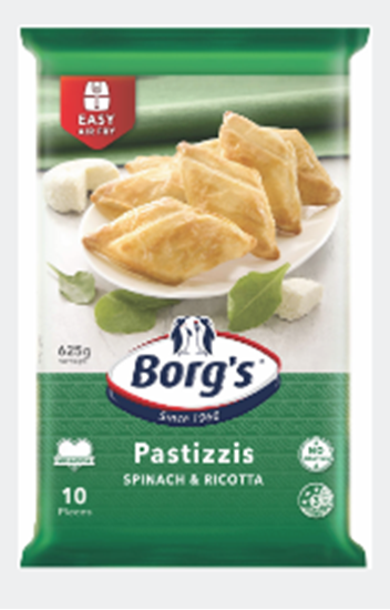 Picture of Pastizzi, Spin Ricotta 625g (10) - Borg