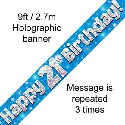 Picture of Banner, Blue Glitter 21 - Alpen
