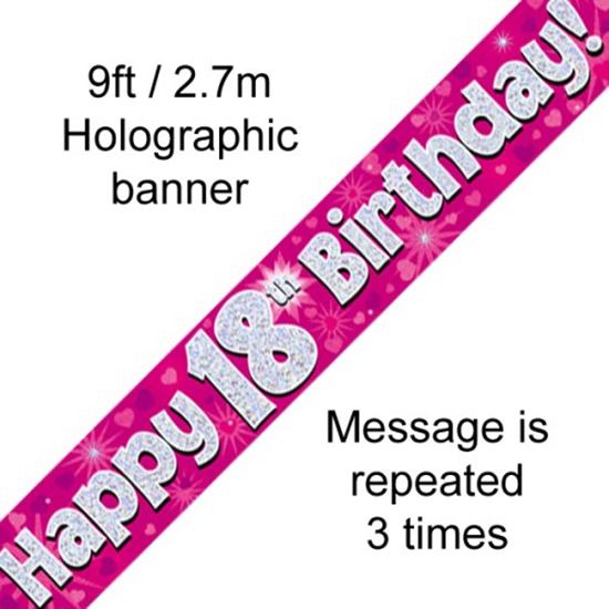 Picture of Banner, Pink 18 - Alpen