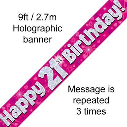 Picture of Banner, Pink 21 - Alpen