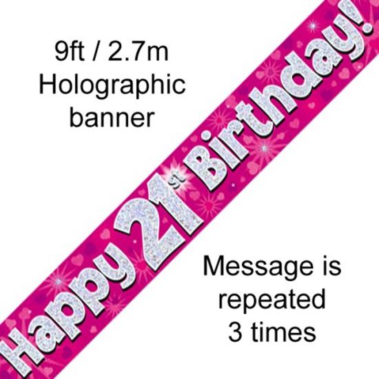 Picture of Banner, Pink 21 - Alpen