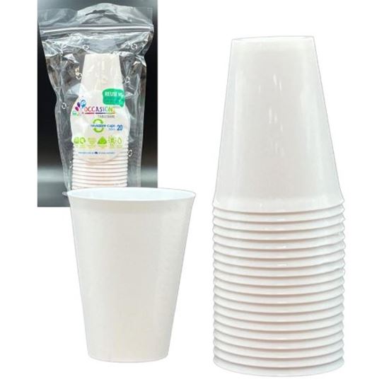 Picture of Cup, Plastic White(25) - Alpen