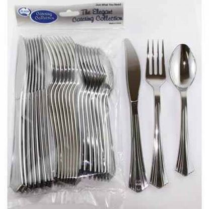 Picture of Cutlery, Asst Silver 24 Pkt - Alpen