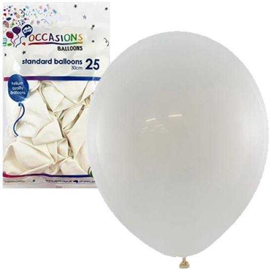 Picture of Balloon, White Std 20 Pkt - Alpen