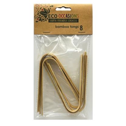 Picture of Tongs, Bamboo 10cm 8 Pkt - Alpen