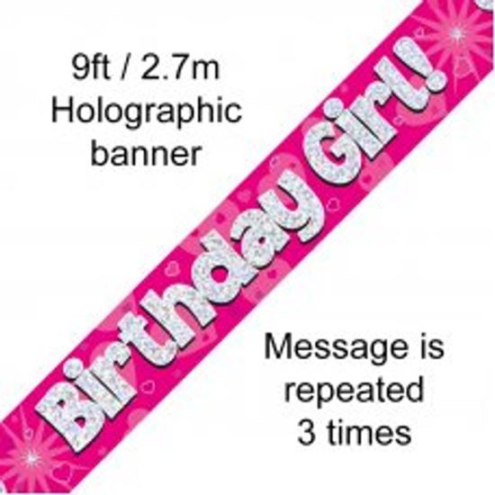 Picture of Banner, Birthday Girl Pink - Alpen