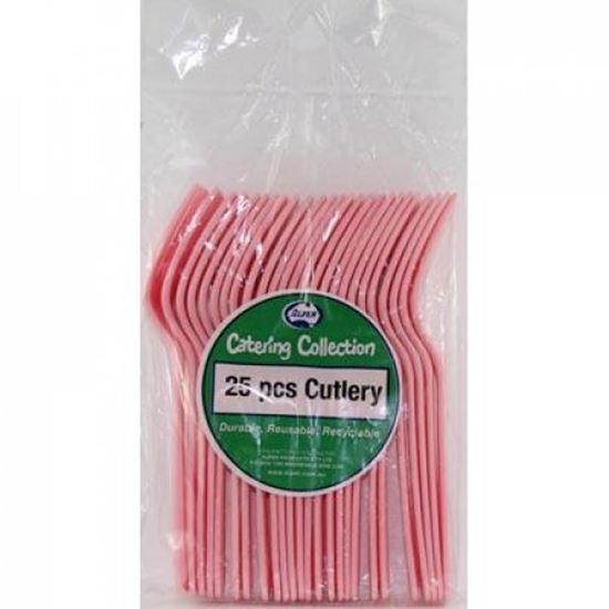 Picture of Cutlery, Fork Light Pink 20 Pkt - Alpen