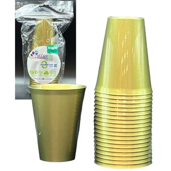 Picture of Cup, Plastic Gold(25) - Alpen