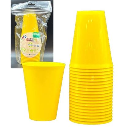 Picture of Cup, Plastic Yellow(25) - Alpen