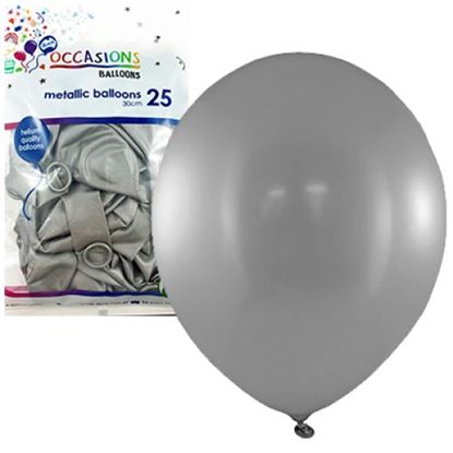 Picture of Balloon, Silver Metalic 20Pk - Alpen