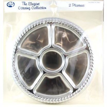 Picture of Platter, Silver 6 Sect (2) - Alpen