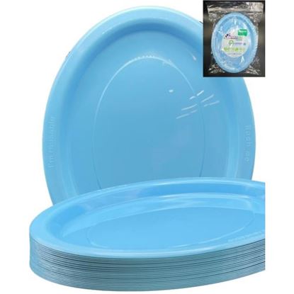 Picture of Plate, Light Blue Oval 25 Pkt - Alpen