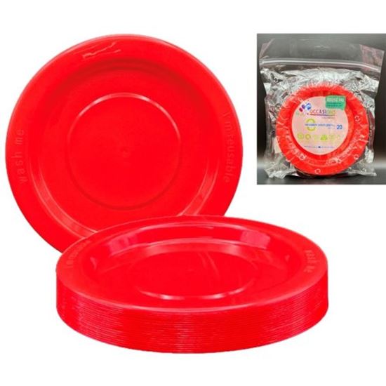 Picture of Plate, Red Lunch 25 Pkt - Alpen