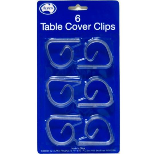 Picture of Table Cover, Clips 6 Pkt - Alpen
