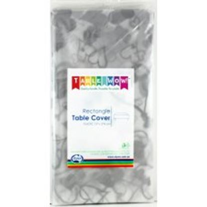 Picture of Table Cover, Silver Hearts - Alpen