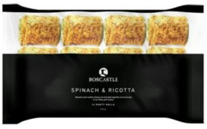 Picture of Boscas Party - Spinach & Rictta Roll x12