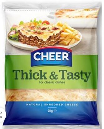 Picture of Cheese Shred, Tasty 2Kg (6) - Cheer