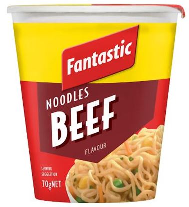 Picture of Noddle, Beef Cups 12x75g - Fantastic