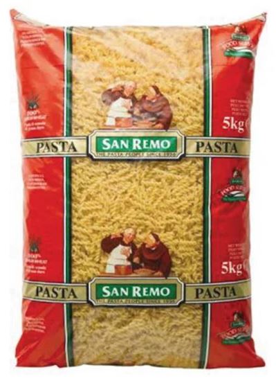 Picture of Pasta, Spirals Sml 2x5Kg (BOX) - San Rem