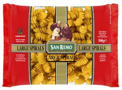 Picture of Pasta, Spirals 500g (12) - San Remo