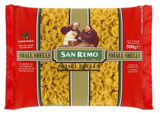Picture of Pasta, Shell Small 500g (12) - San Remo
