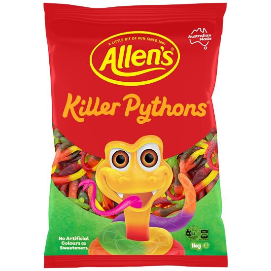 Picture of Confect, Killer Pythons 1Kg (6) - Allens