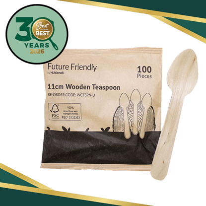 Picture of Cutlery, Wooden Teaspoons 100 (10)