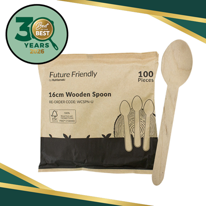 Picture of Cutlery, Wooden Spoon x 100 (10)