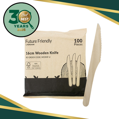 Picture of Cutlery, Wooden Knives 100 (10)