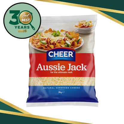 Picture of Cheese Shred, Hi Melt 2Kg (6) - Aus Jack