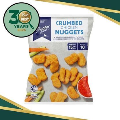 Picture of Nugget, Crumbed Chick 1Kg (6) - Steggle
