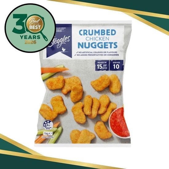 Picture of Nugget, Crumbed Chick 1Kg (6) - Steggle