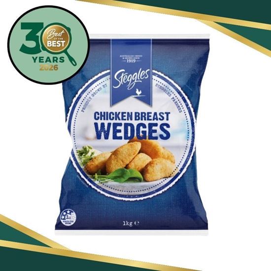 Picture of Wedges, Chicken Breast 1Kg (6) - Steggle