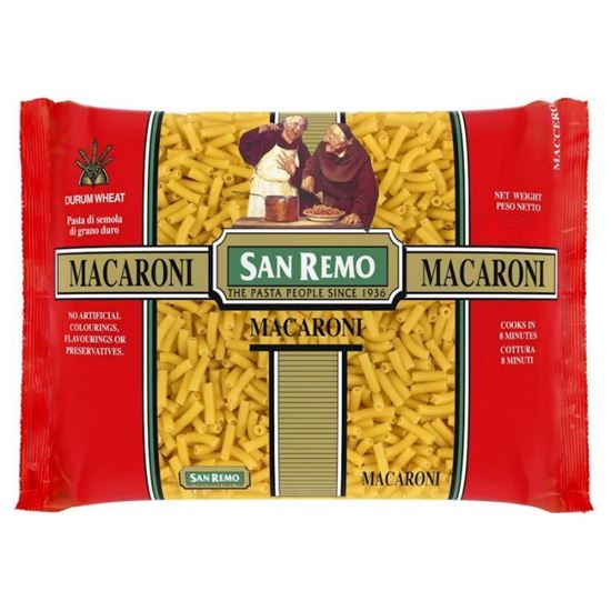 Picture of Pasta, Macaroni 2x5Kg (BOX) - San Remo