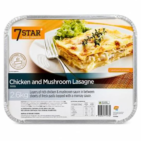 Picture of Lasagne, Chick Mush 2.6 Kg (5) - 7Star