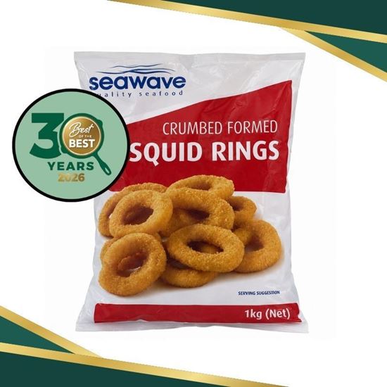 Picture of Squid, Crumb Form Rings 1kg - Sea Wave