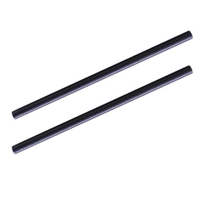 Picture of Straws, Black Regular/Paper x 250 (10)