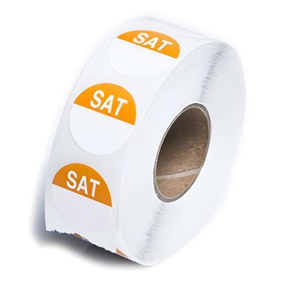 Picture of Labels, Round Day Dots Saturday 